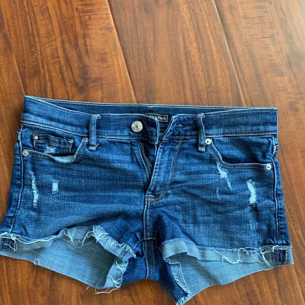 abercrombie jean shorts